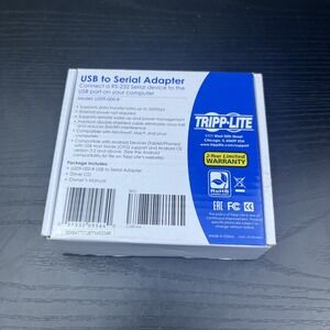 Tripp Lite U209-000-RT USB to Serial Adapter USB-A to DB9 RS232‎ Cable Tested
